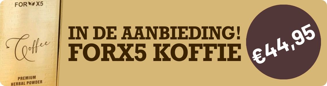 IN DE AANBIEDING! FORX5 KOFFIE €44,95